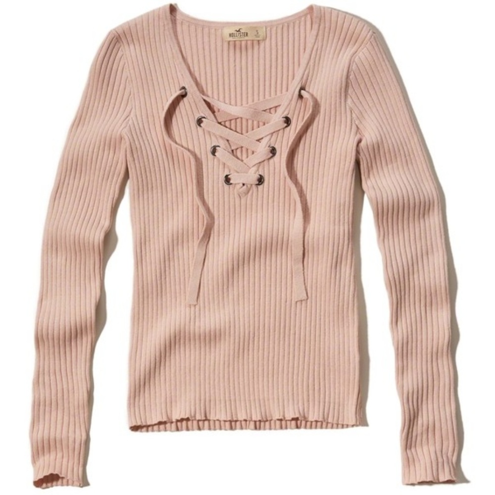 Hollister Lace-Up Sweater